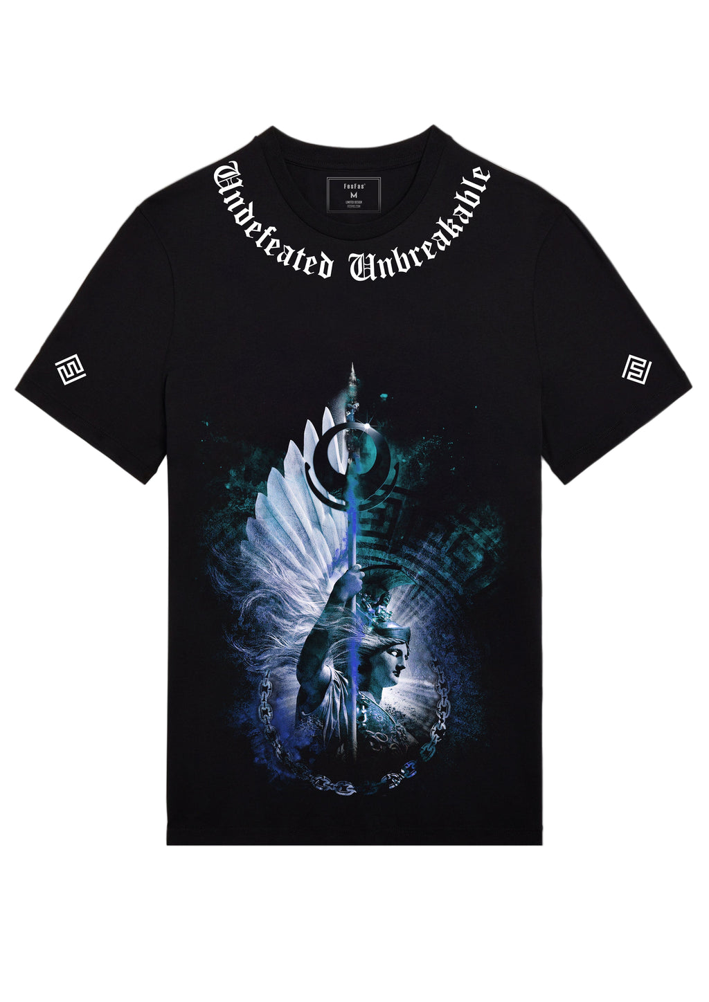 FesFas angel-print T-shirt | Black