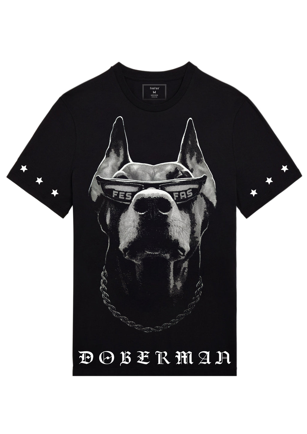FesFas doberman-print T-shirt | Black