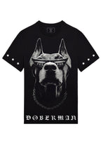 FesFas doberman-print T-shirt | Black