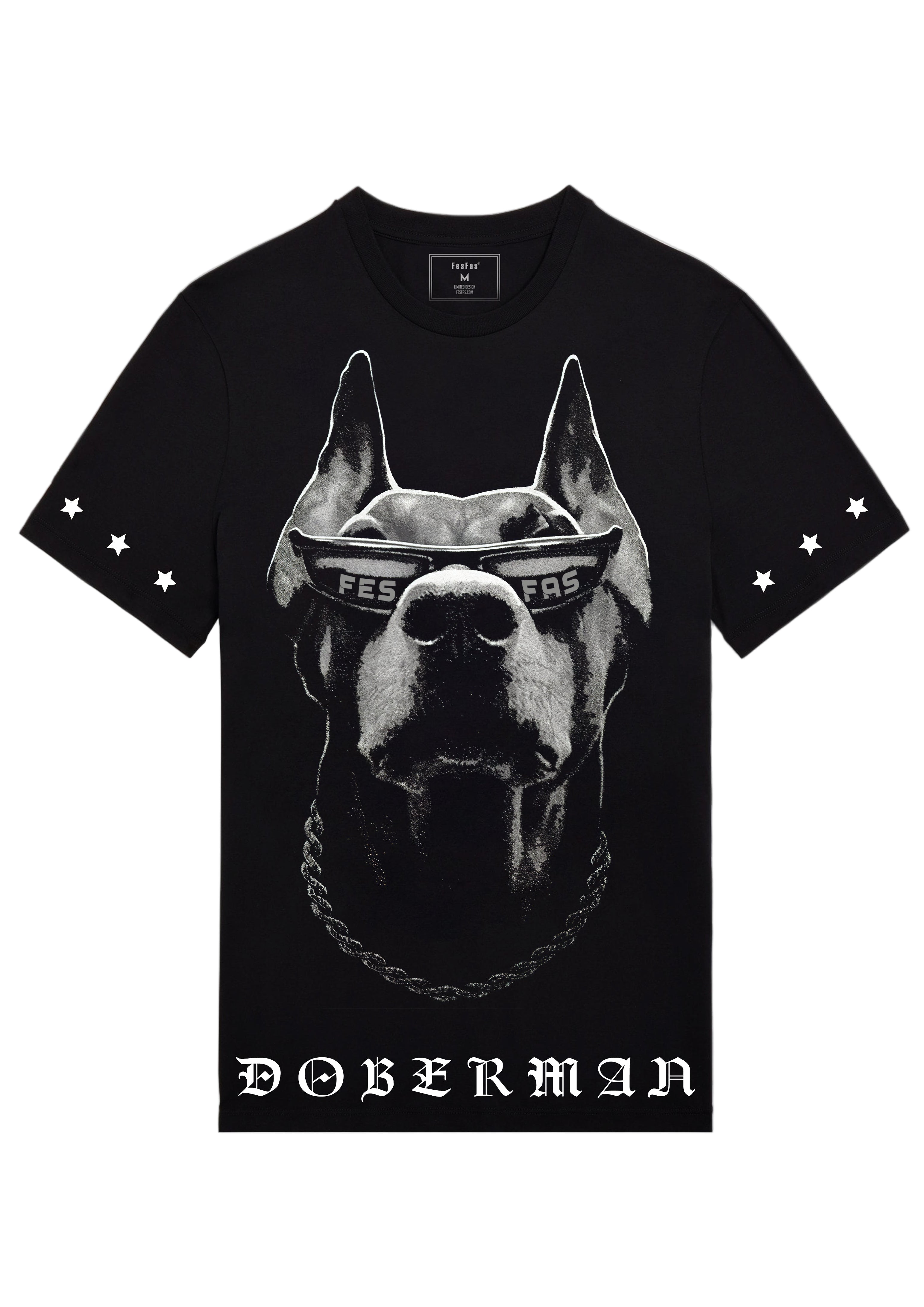 FesFas doberman-print T-shirt | Black