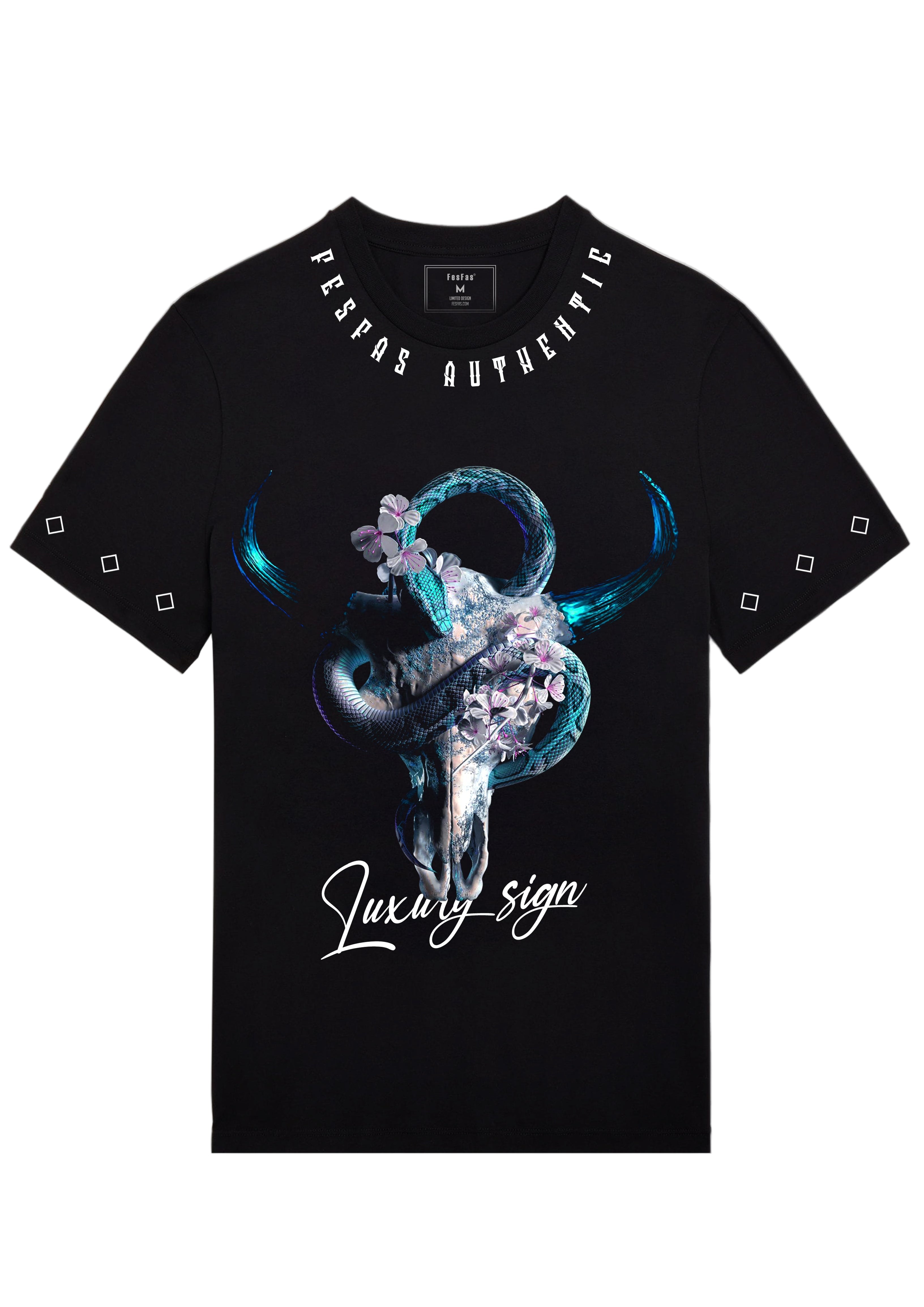 FesFas skull-print T-shirt | Black
