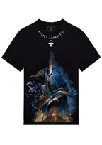 FesFas Anubis-print T-shirt | Black