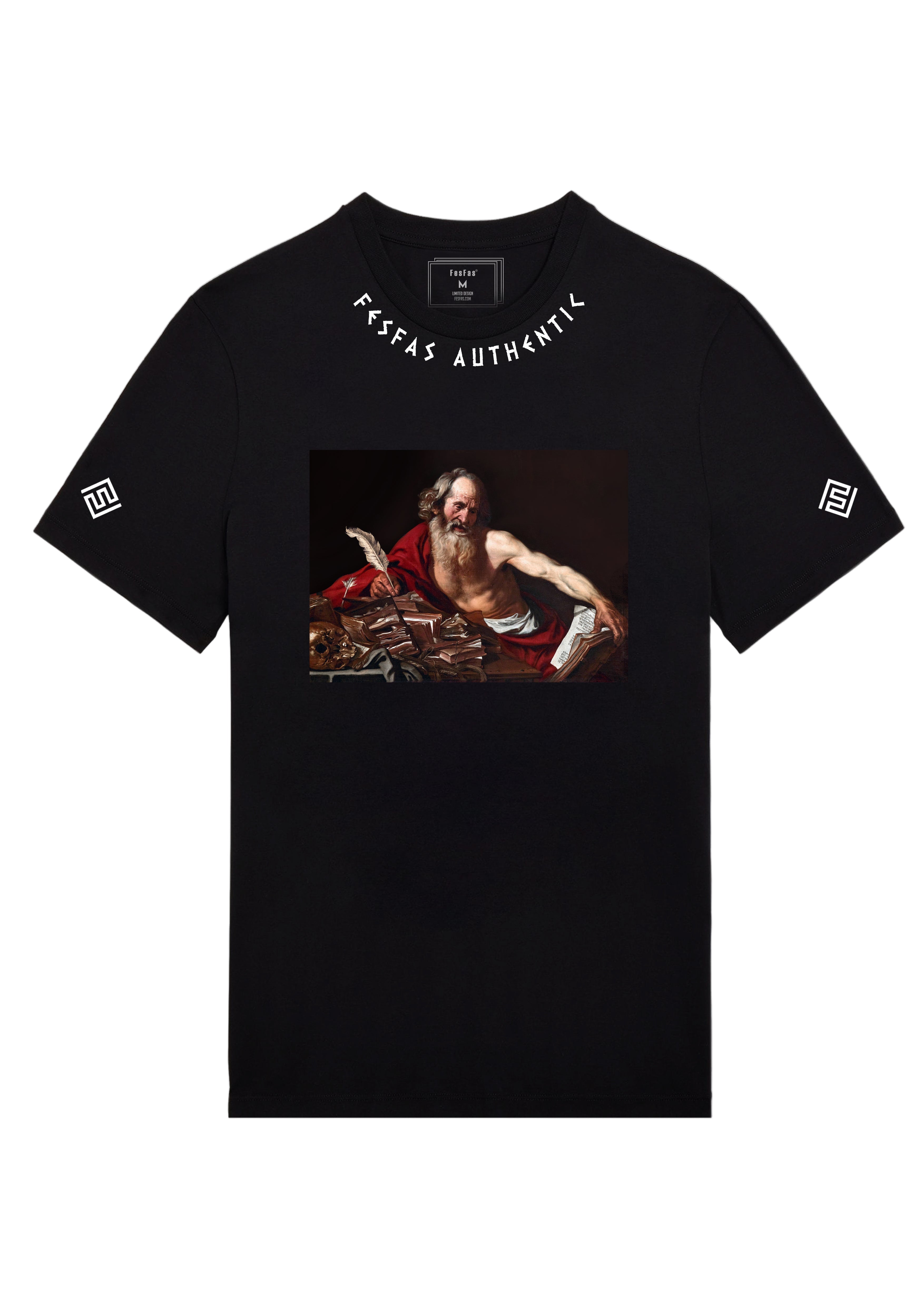 FesFas art-print T-shirt | Black