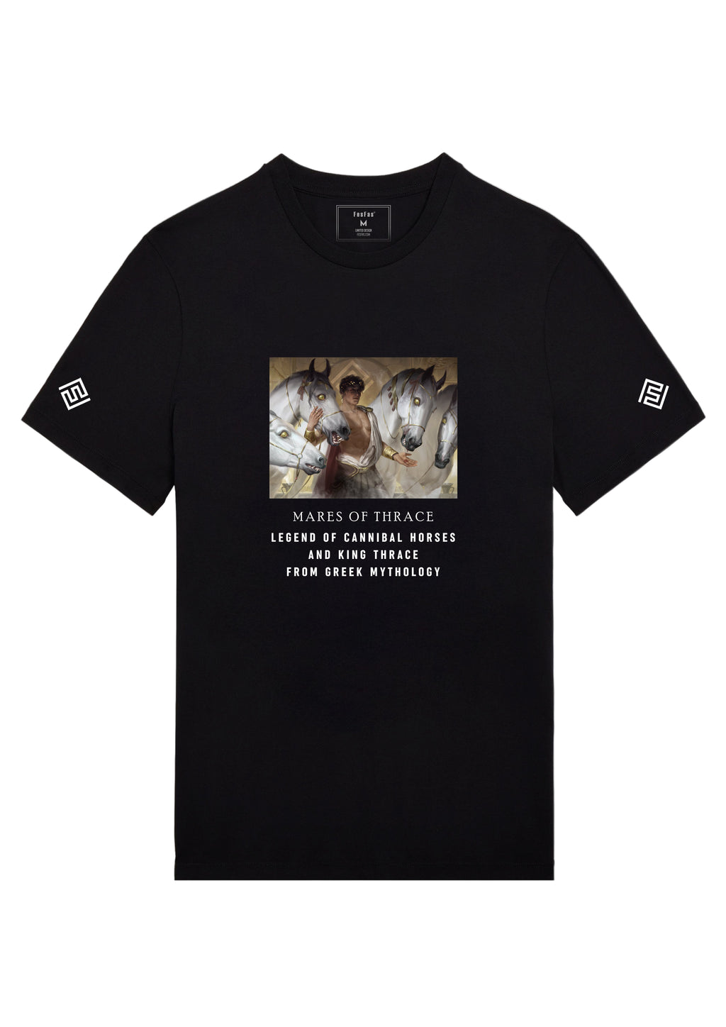FesFas mares-print T-shirt | Black