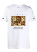 FesFas athens-print T-shirt | White