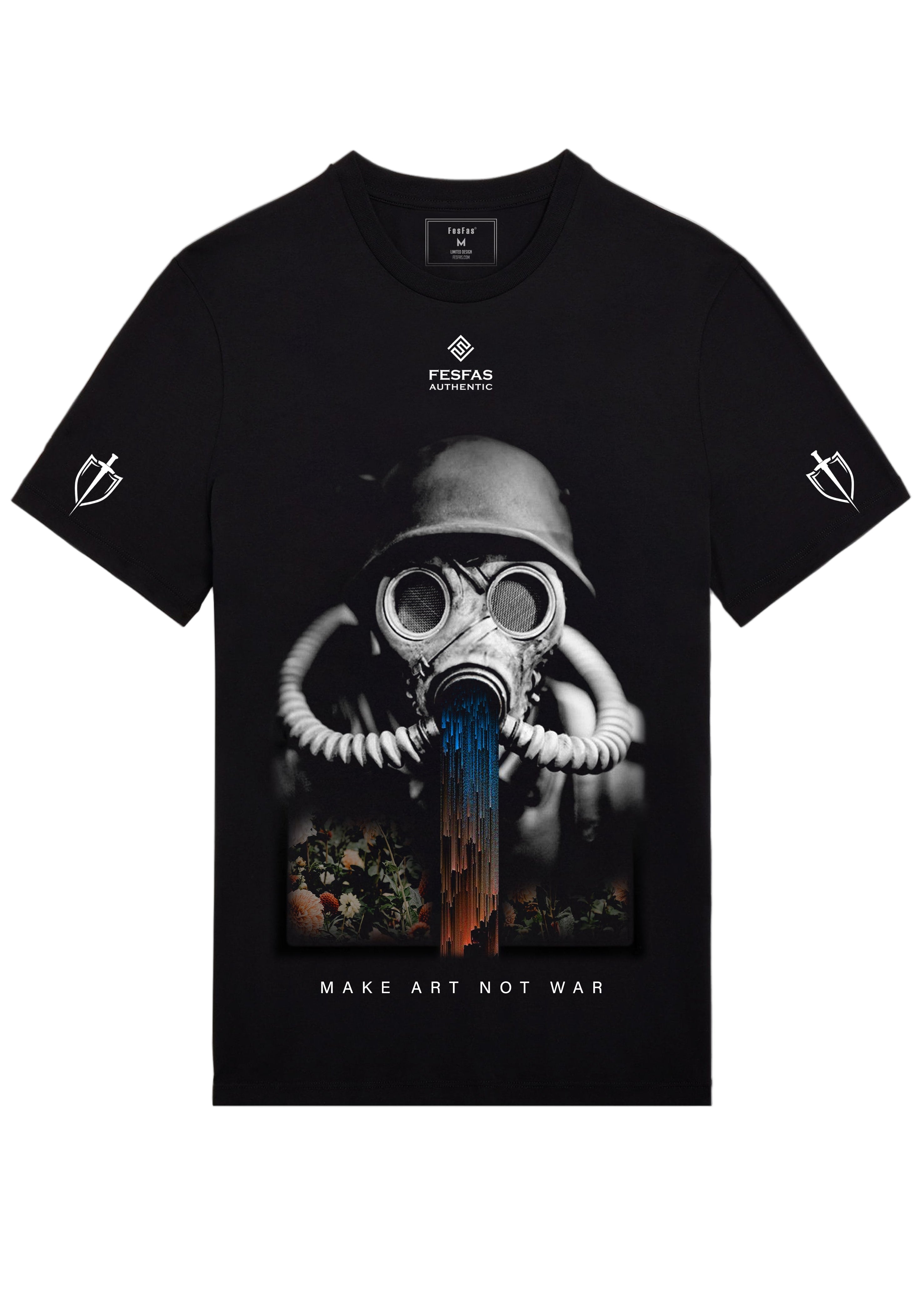 FesFas toxic-print T-shirt | Black