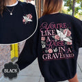 Vanessa Graveyard Sweatshirt 2 Sides, Dark Romantasy Gift Reader, Hp Wizard Merch, Manacled Shirt, Manacled Merch, Fandom...