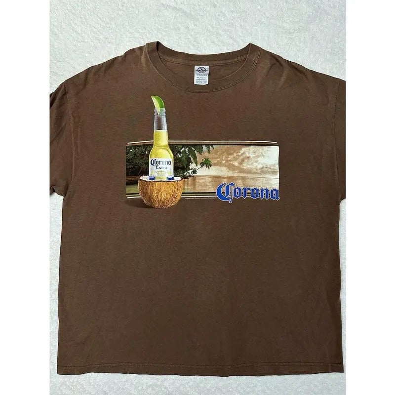 Vintage 2000s Y2K Corona Extra  sweater and hoodie T-Shirts, Sweatshirt | GrindPrints.com