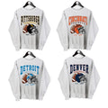 Vintage All Teams Football Ash Grey Sweatshirt, Hometown Football Sweatshirt, Football Thowback Vintage All Teams...