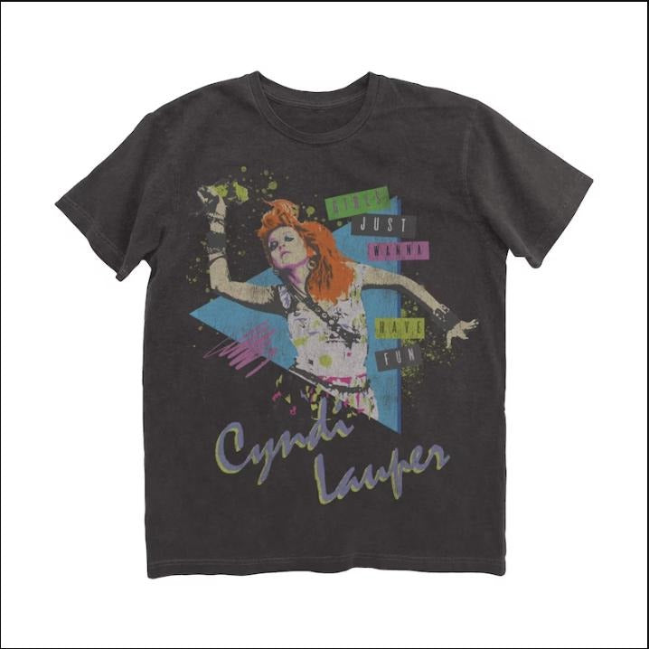 Vintage Cyndi Lauper T-Shirt, Girls Just Wanna Have Fun Shirt 80S Music Hoodie, Sweatshirt | GrindPrints.com