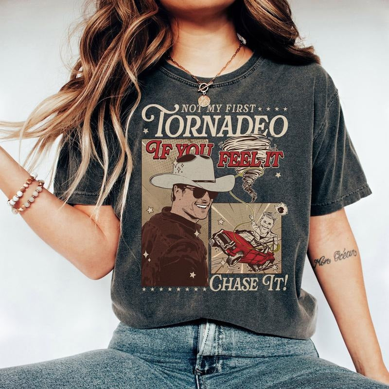 Vintage If You Feel It Chase It Shirt, Twisters Shirt, Glen Powell Shirt, Twiters Shirt, Tyler Owens Shirt, Vintage...
