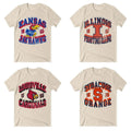 Vintage NCAA College Team Shirt Kansas Illinois Louisville Syracuse Graphic Tee Game Day Outfit For Students Fans Unisex...