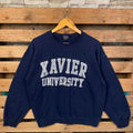 Vintage NCAA Xavier University Sweatshirt Xavier Pullover Sweater Xavier Crewneck Jumper Xavier University Graphic Logo...