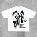 Vintage Street Portrait Graphic Print Cotton T-Shirtstyle{n002}2 T-Shirts, Hoodie, Sweatshirt | GrindPrints.com