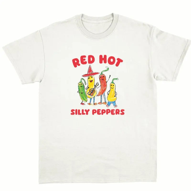 Vintage silly peppers tee- unisex t shirt -graphic  tee Menswear Top Hoodie, Sweatshirt | GrindPrints.com