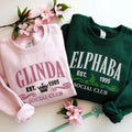 Wicked Glitter Embroidered Sweatshirt, Elphaba and Glinda Crewneck Hoodie,  Wicked Sweatshirt Embroidered, Wicked Movie Shirt