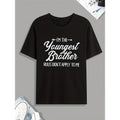 Youngest Brother Signature Graphic T-Shirt - Mens Casual Short Sleeve Tee for All Seasons, Comfortable & Stylish, Ideal...