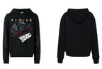FesFas Sport shoes-print Hoodie | Black