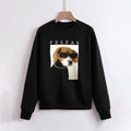 FesFas Dog-print Sweatshirt | Black