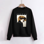 FesFas Dog-print Sweatshirt | Black