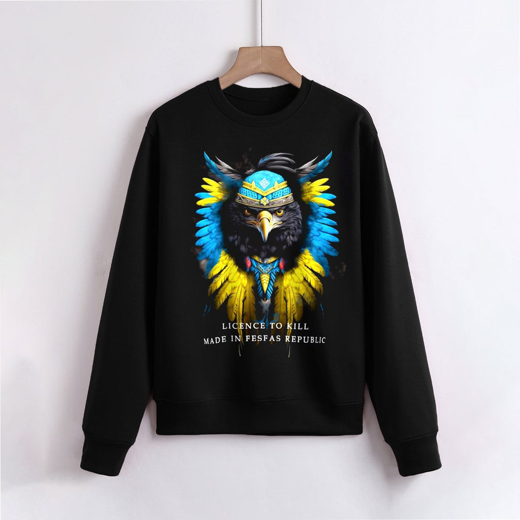FesFas Eagle-print Sweatshirt | Black