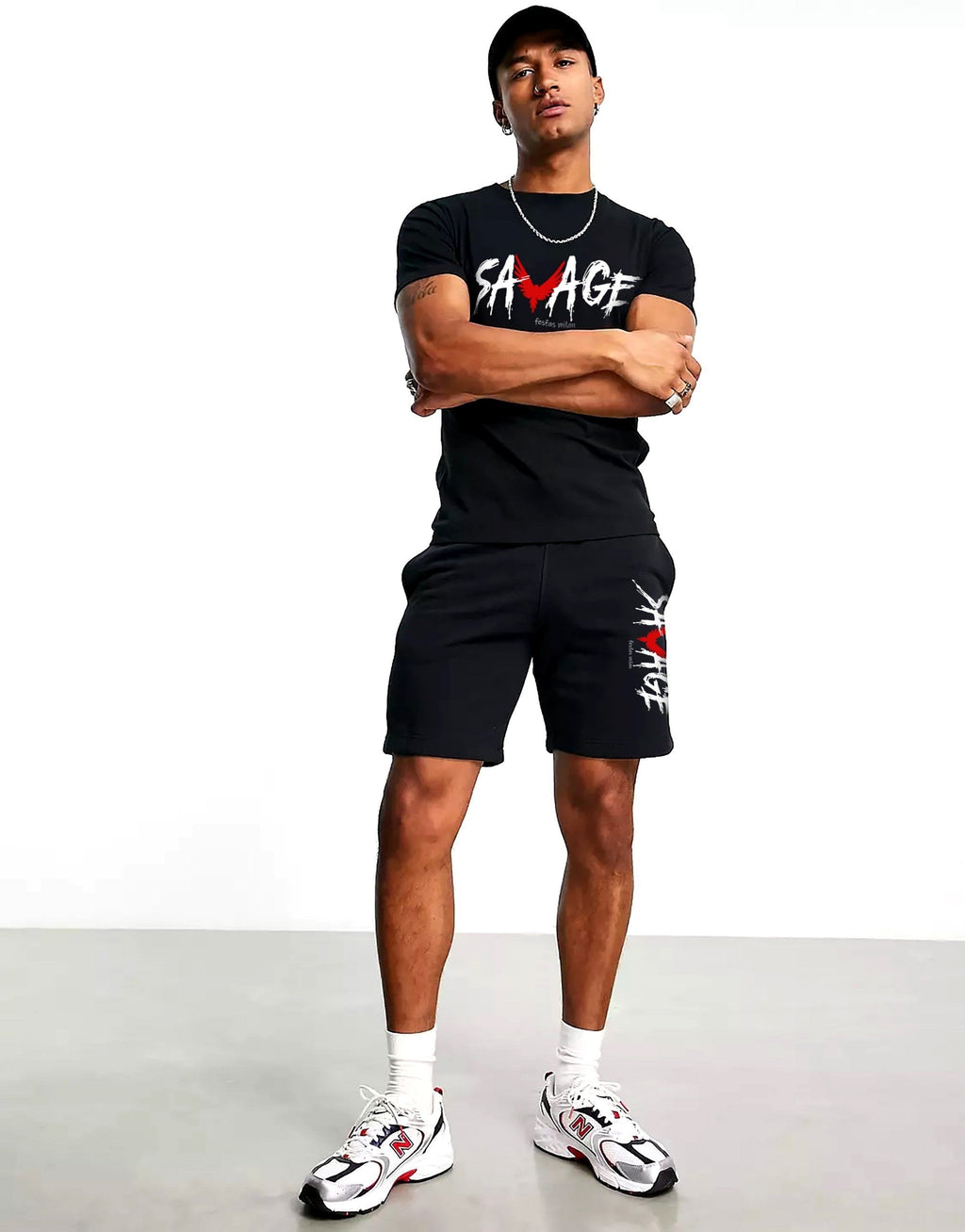 FesFas Drawstring Shorts | Black