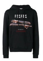 FesFas Good Sense-print Hoodie | Black