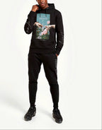FesFas flower-print Hoodie | Black