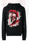FesFas Warrior-print Hoodie | Black