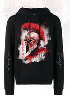 FesFas Warrior-print Hoodie | Black