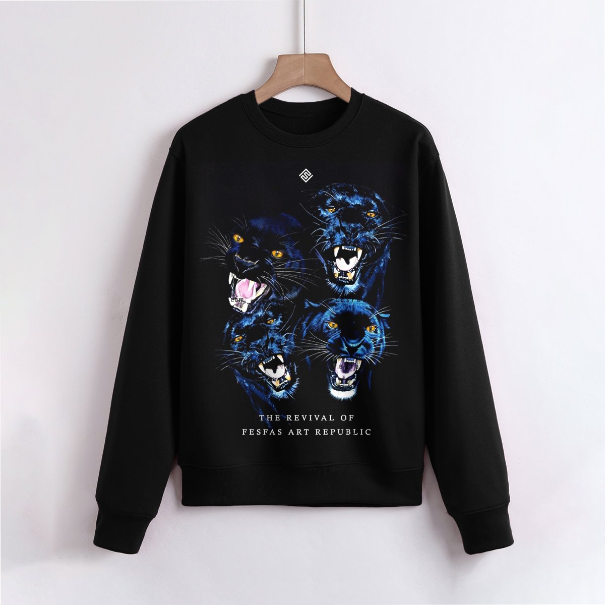 FesFas Panthers-print Sweatshirt | Black