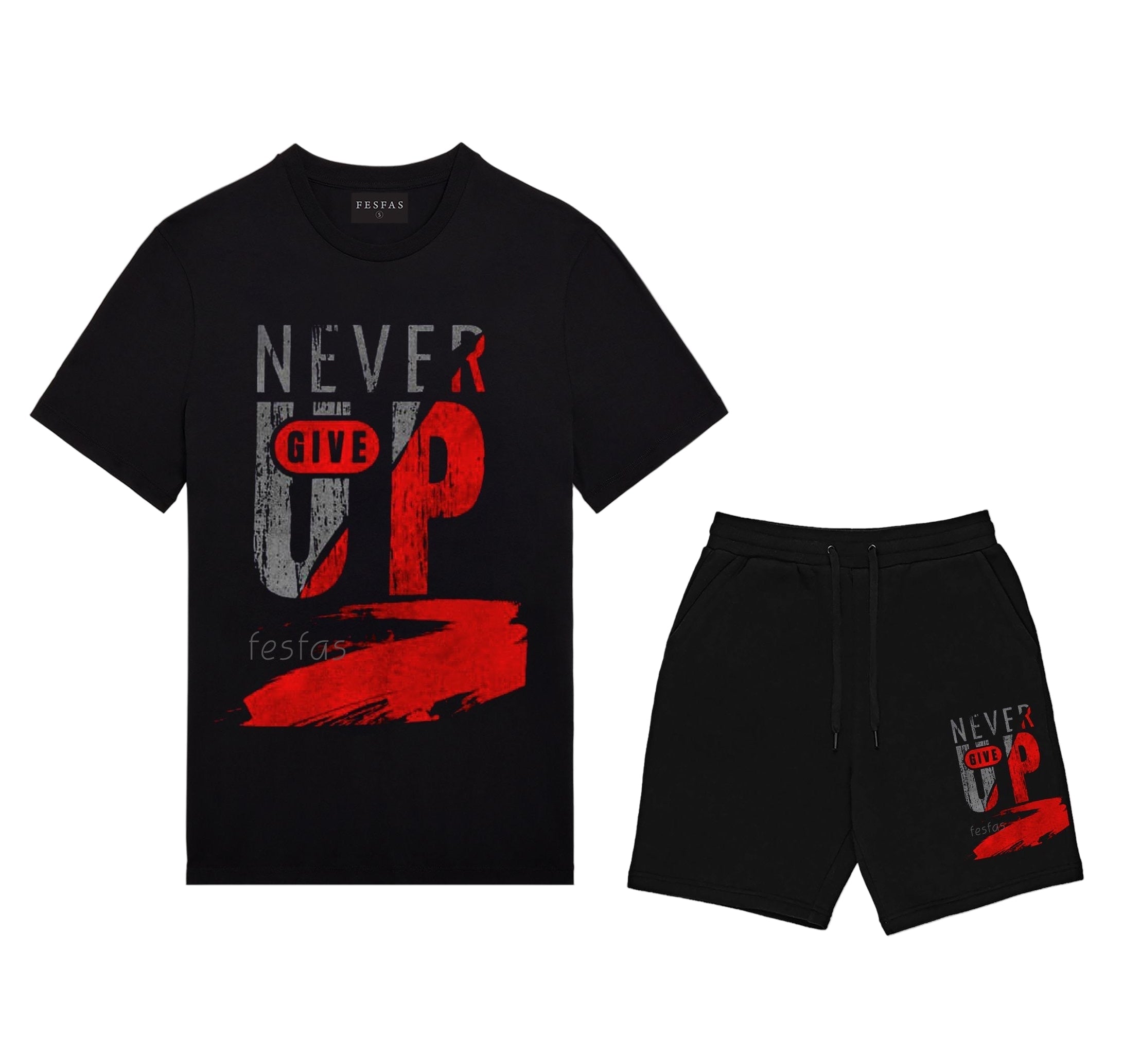 FesFas graphic-print T-shirt | Black | Men