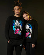 FesFas Shark-print Sweatshirt | Black