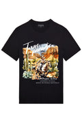 FesFas canvas-print T-shirt | Black