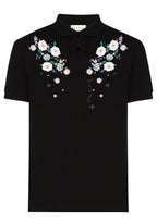 FesFas Floral-print Polo Shirt | Black