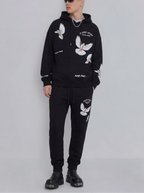 FesFas pigeons-print Hoodie | Black