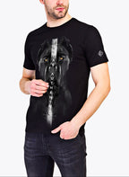 FesFas black dog-print T-shirt | Black | Men