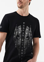 FesFas metal mask-print T-shirt | Black | Men