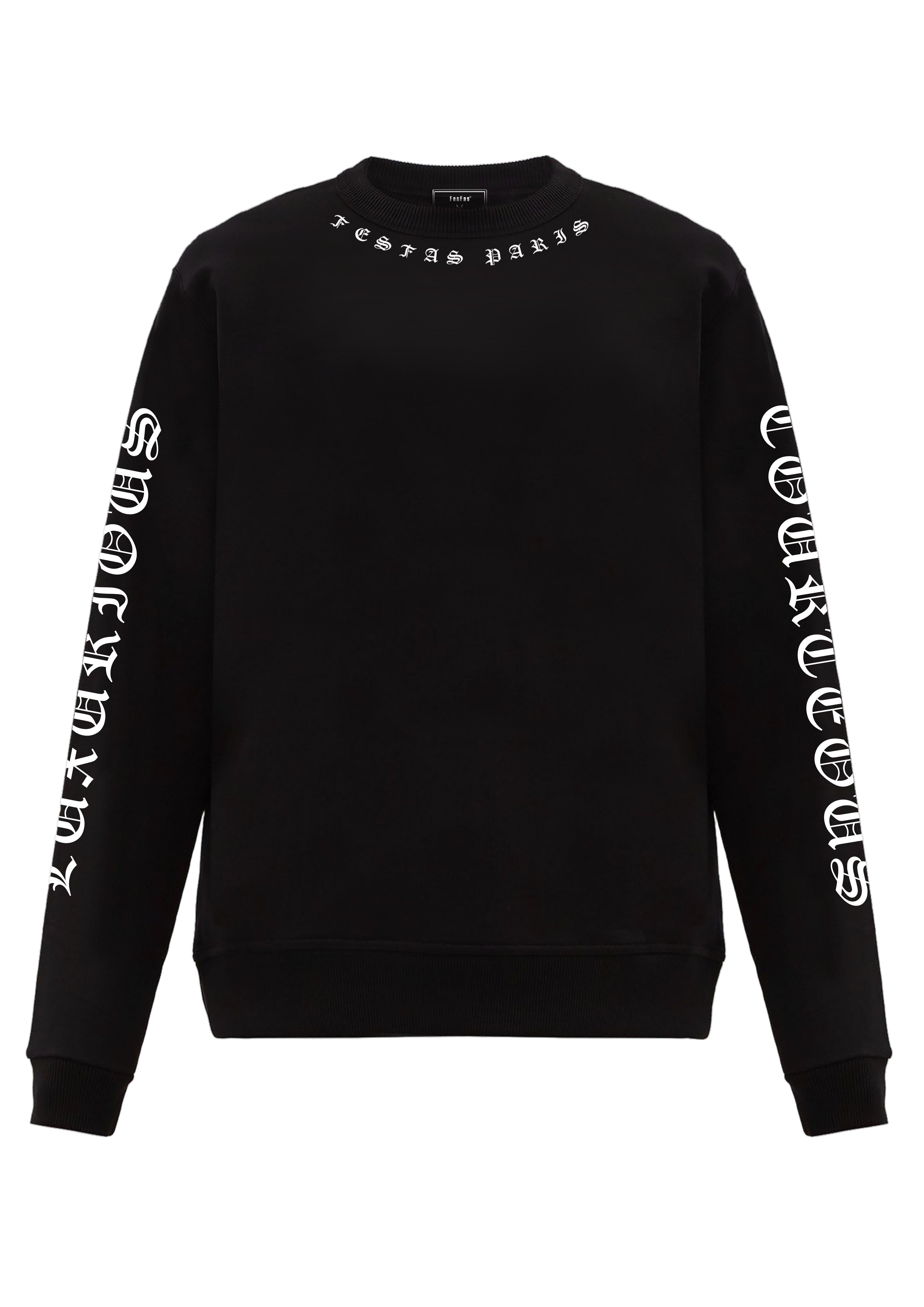 FesFas Graphic-print Sweatshirt | Black