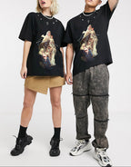 FesFas peace-print T-shirt | Black | Men