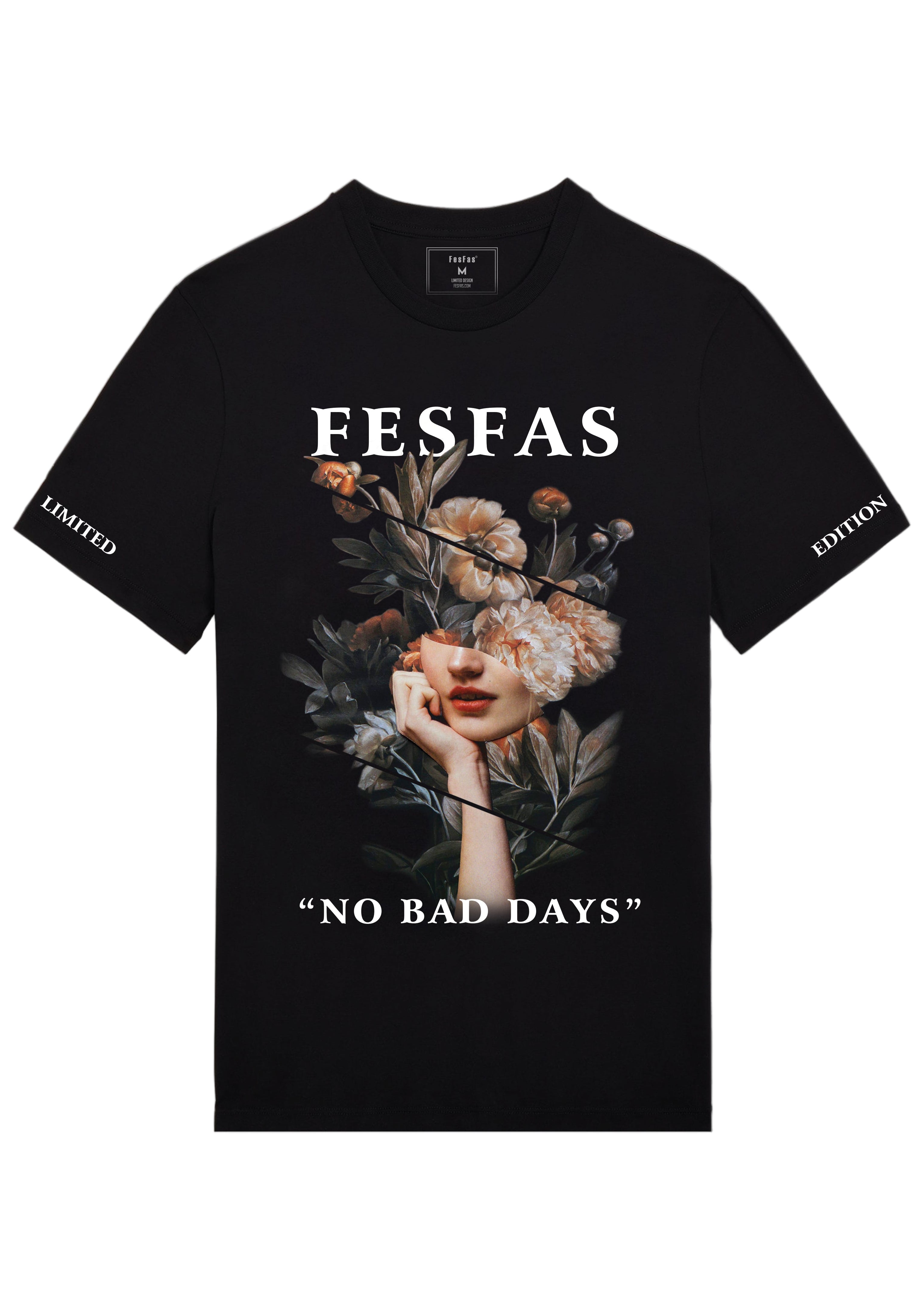 FesFas floral muse-print T-shirt | Black | Men