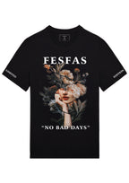 FesFas floral muse-print T-shirt | Black | Men
