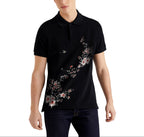FesFas Floral-print Polo Shirt | Black