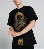 FesFas Anubis-print T-shirt | Black