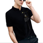 FesFas Anubis-print Polo Shirt | Black
