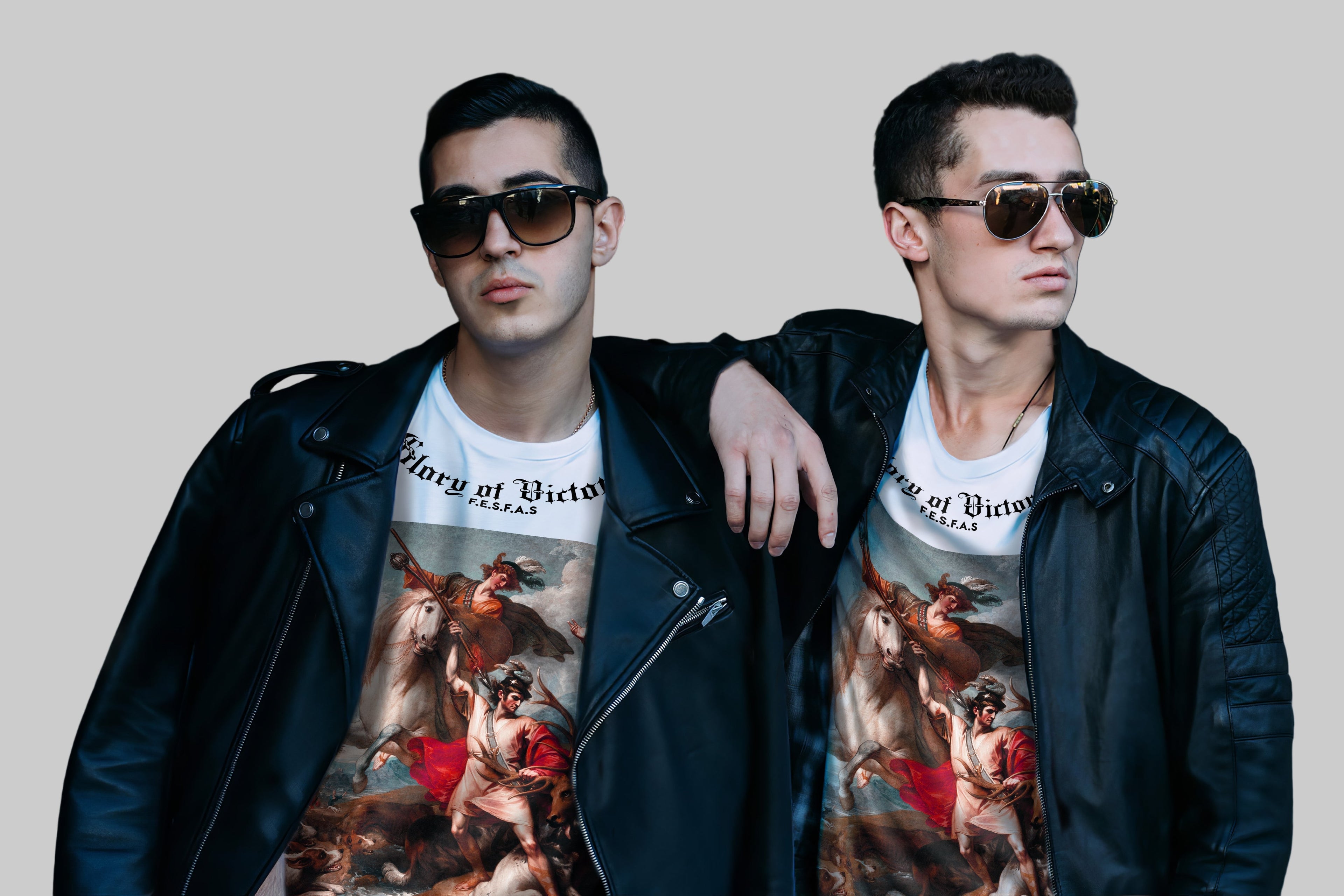 FesFas hunters-print T-shirt | White