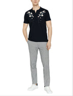 FesFas Floral-print Polo Shirt | Black