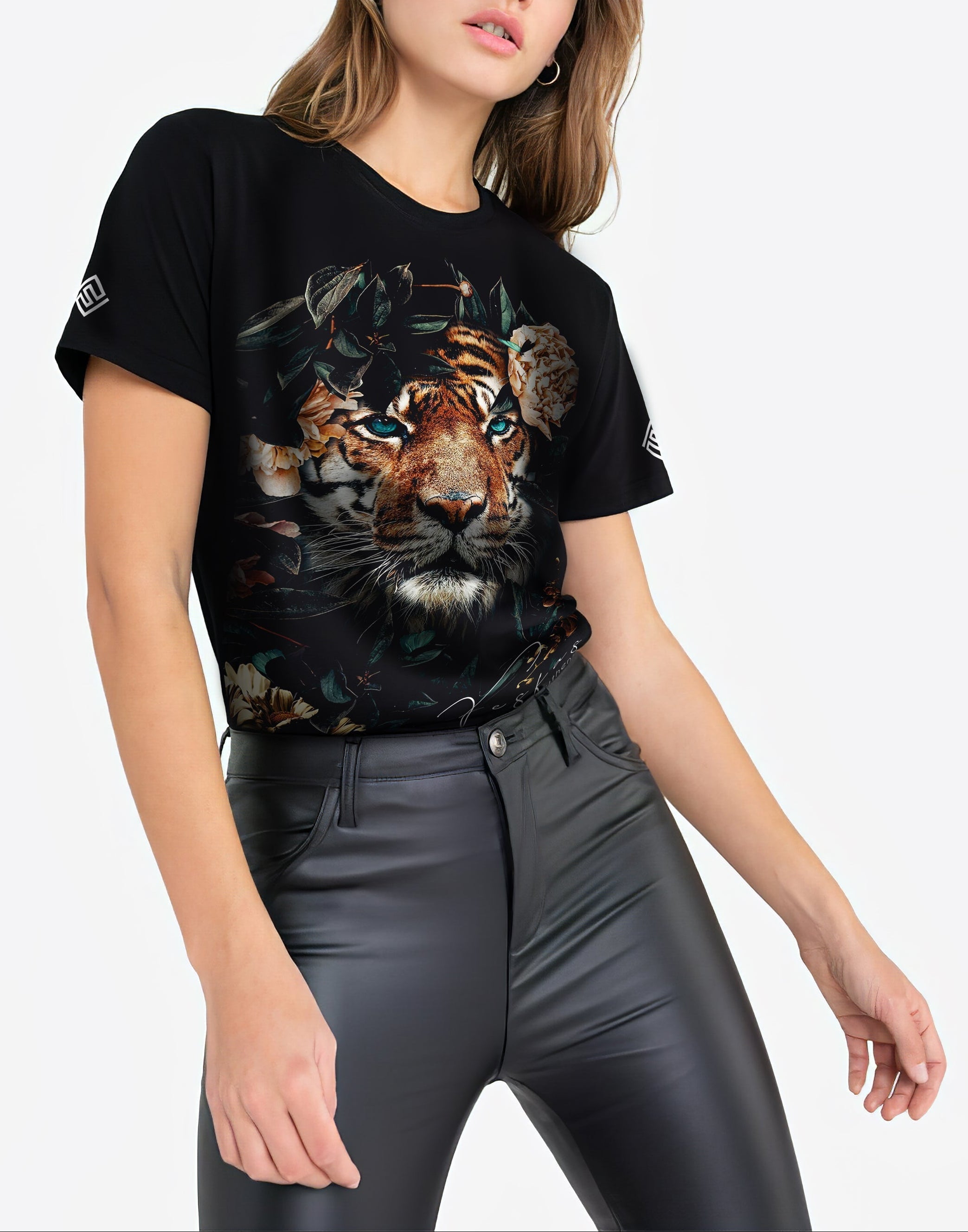 FesFas tiger-print T-shirt | Black