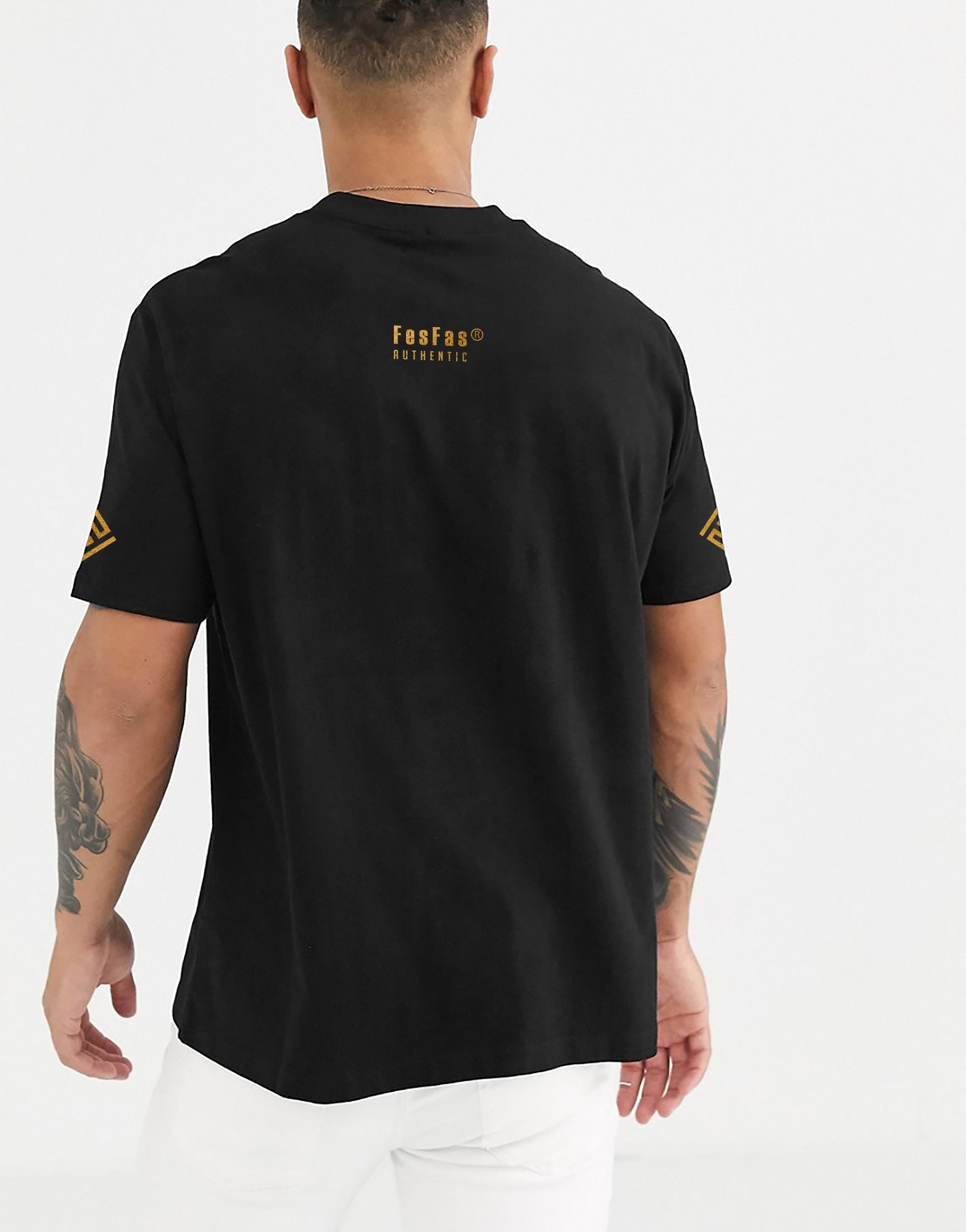 FesFas sculpture-print T-shirt | Black