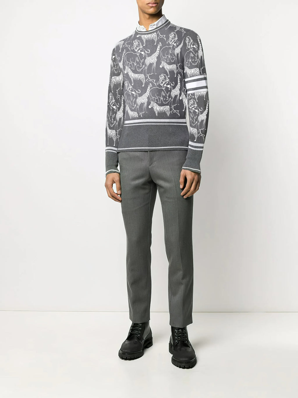 FesFas animals knitted jumper | Grey